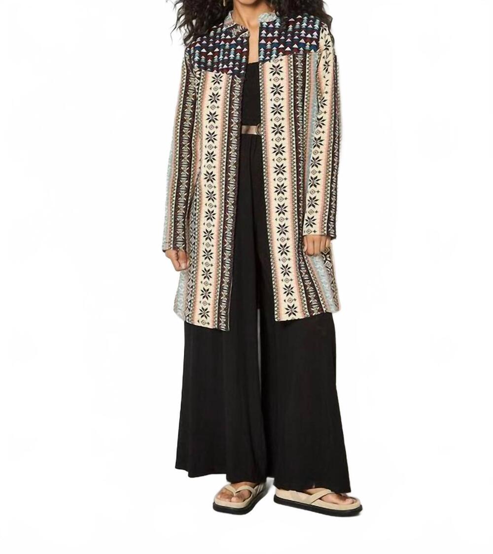 NEW PAPILLON boho tapestry jacket in beige